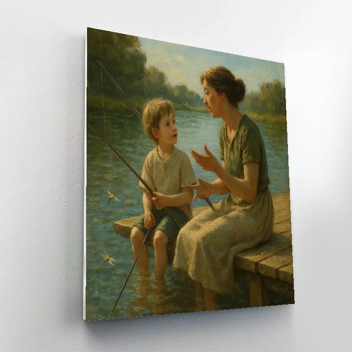 Fishing Pond Storytelling Number painting