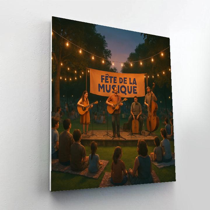 Fête De La Musique Park Gig painting number kit