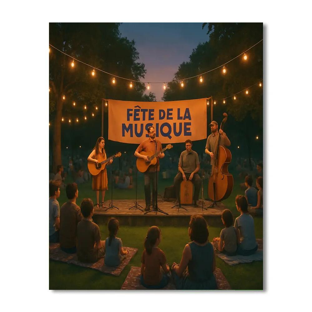 Fête De La Musique Park Gig painting number kit