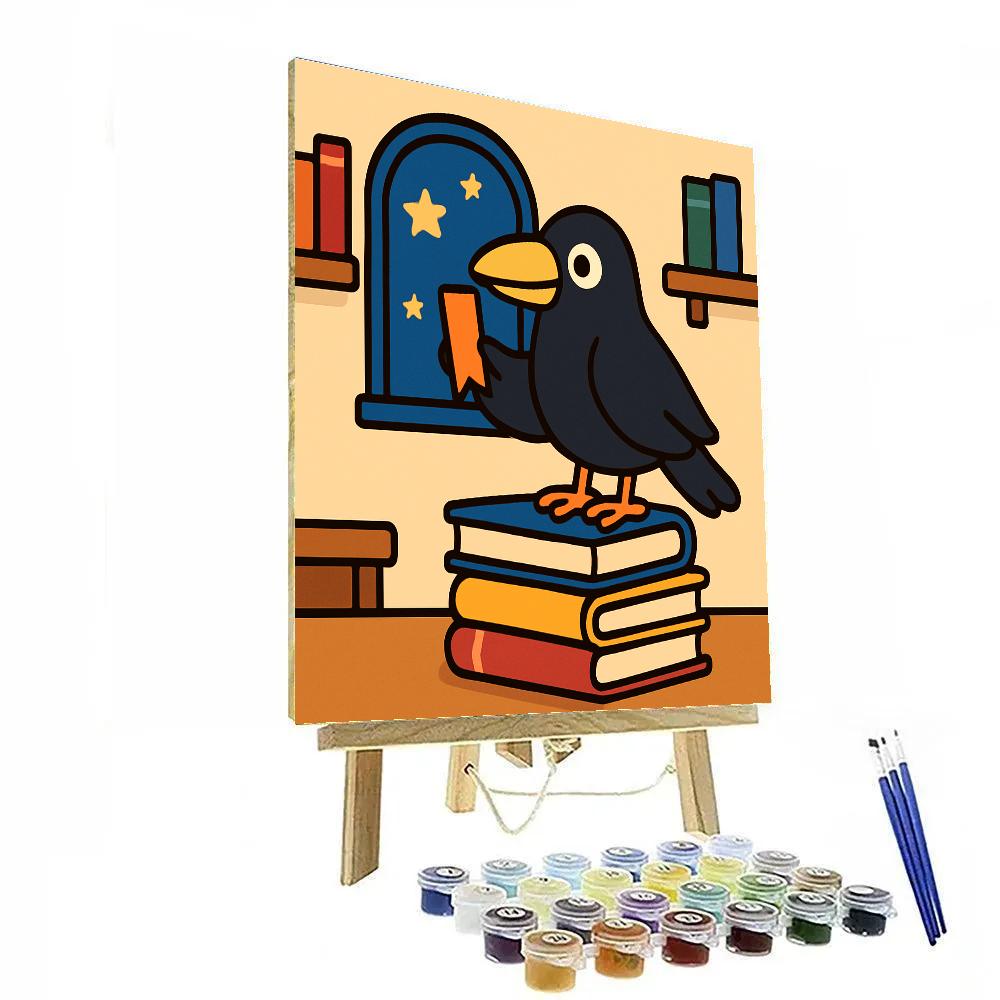 Comet Crow Library Paint by numbers kits