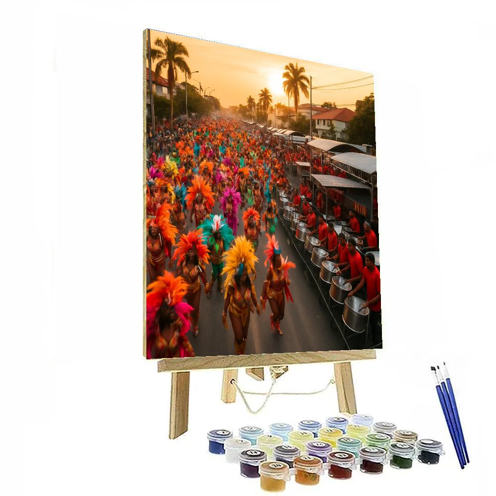 Trinidad Panorama Carnival paint by color