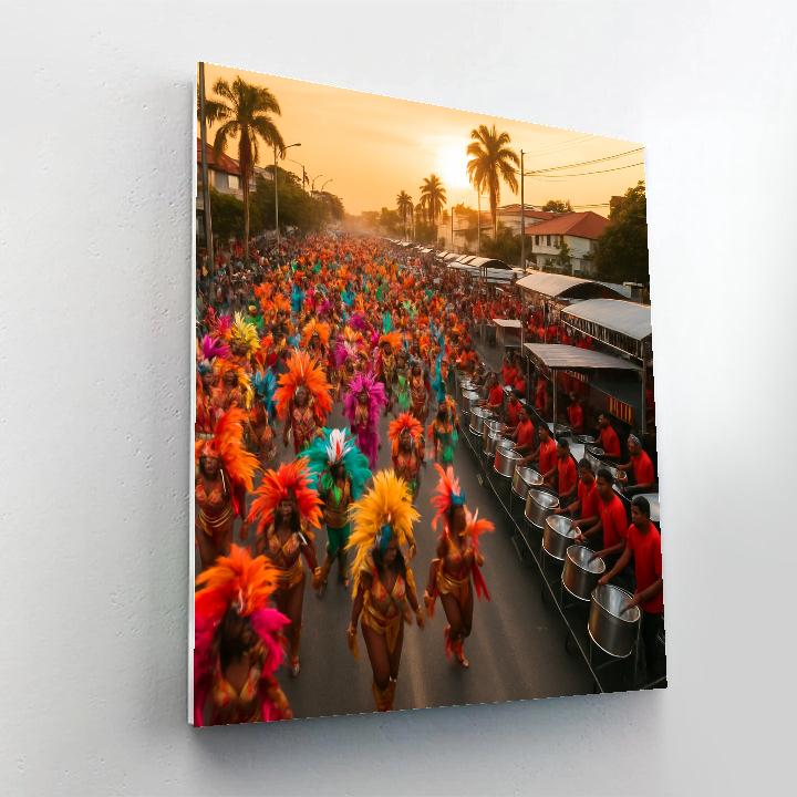 Trinidad Panorama Carnival paint by color