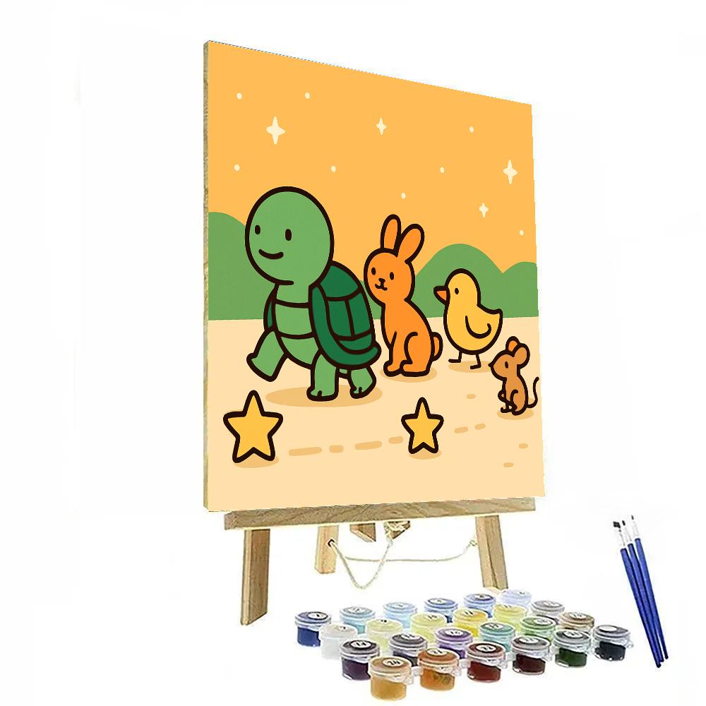 Starglow Turtle Trek Paint by numbers art
