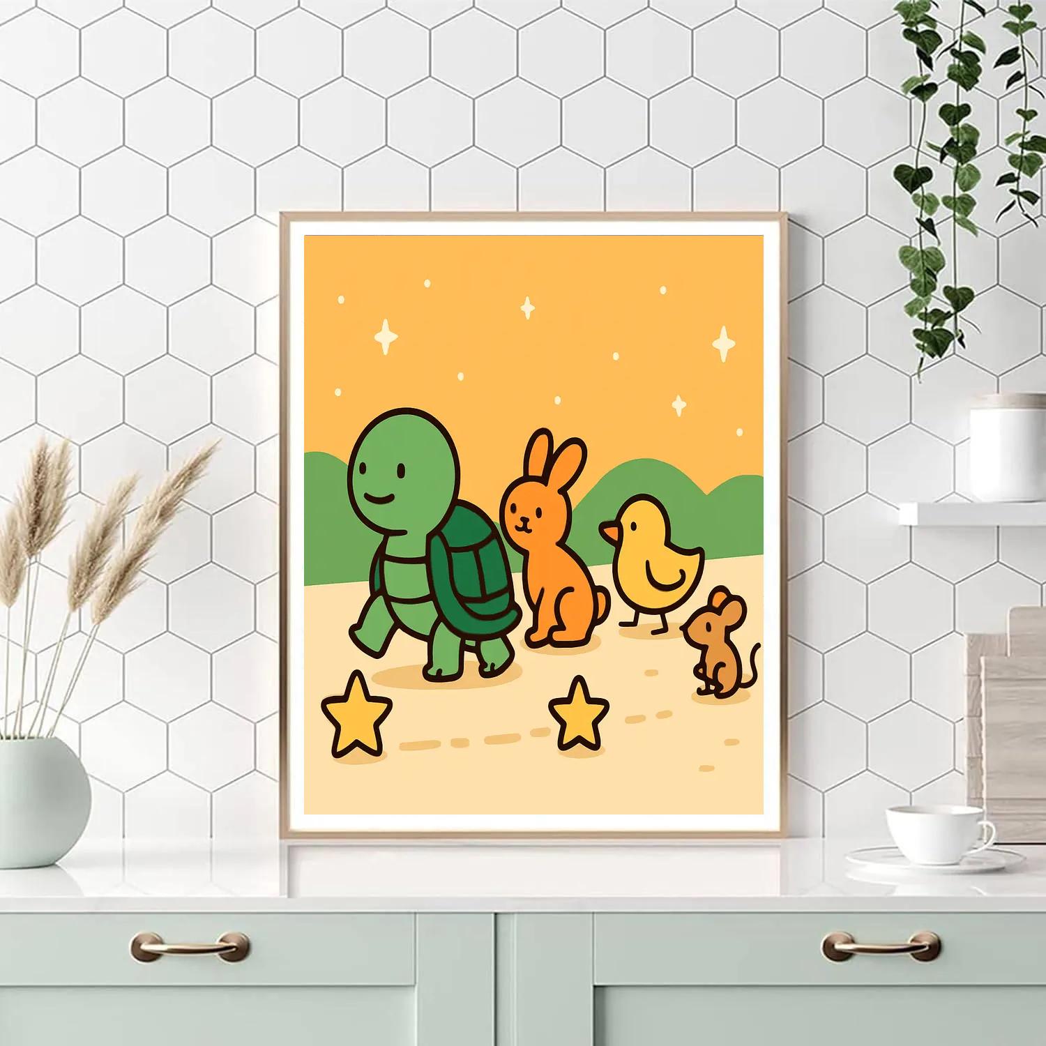 Starglow Turtle Trek Paint by numbers art