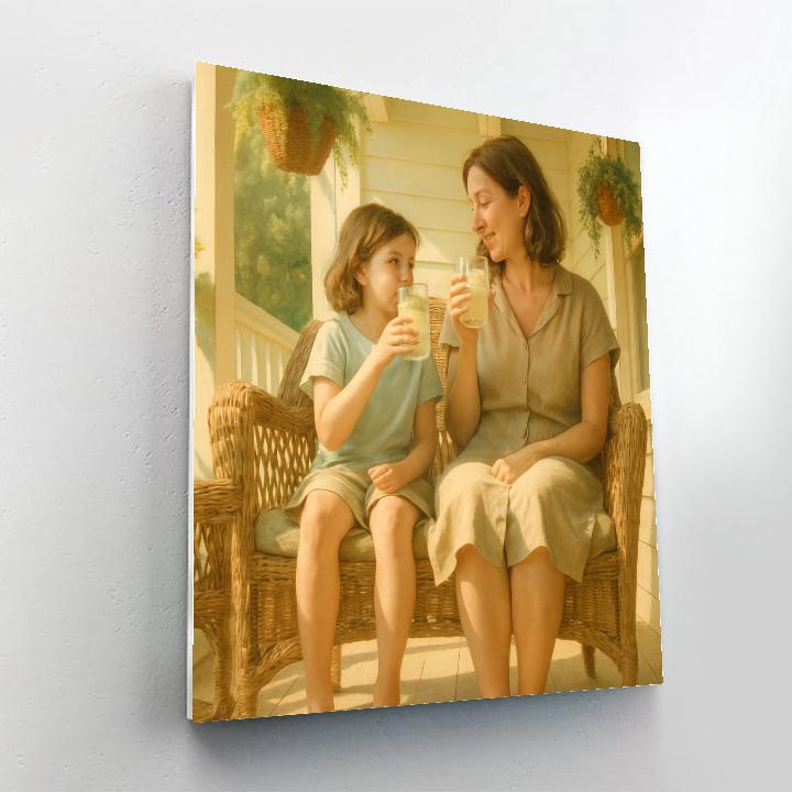 Sun Porch Lemonade Chat Numbered painting kits