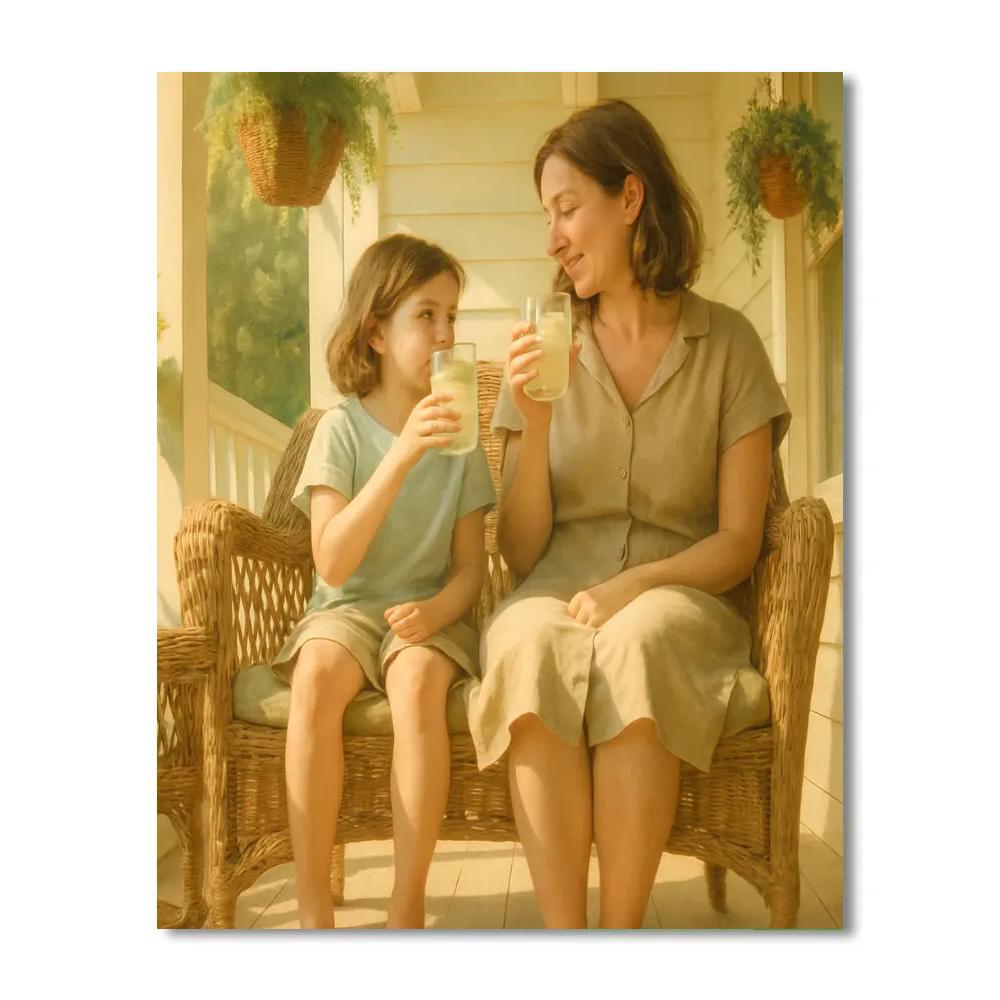 Sun Porch Lemonade Chat Numbered painting kits