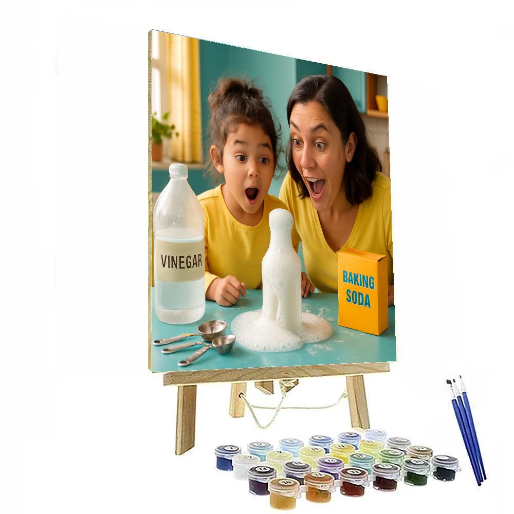 Kitchen Science Experiment Number painting