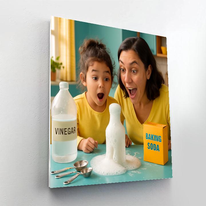 Kitchen Science Experiment Number painting