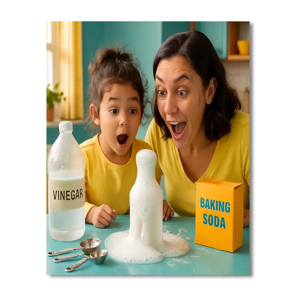 Kitchen Science Experiment Number painting