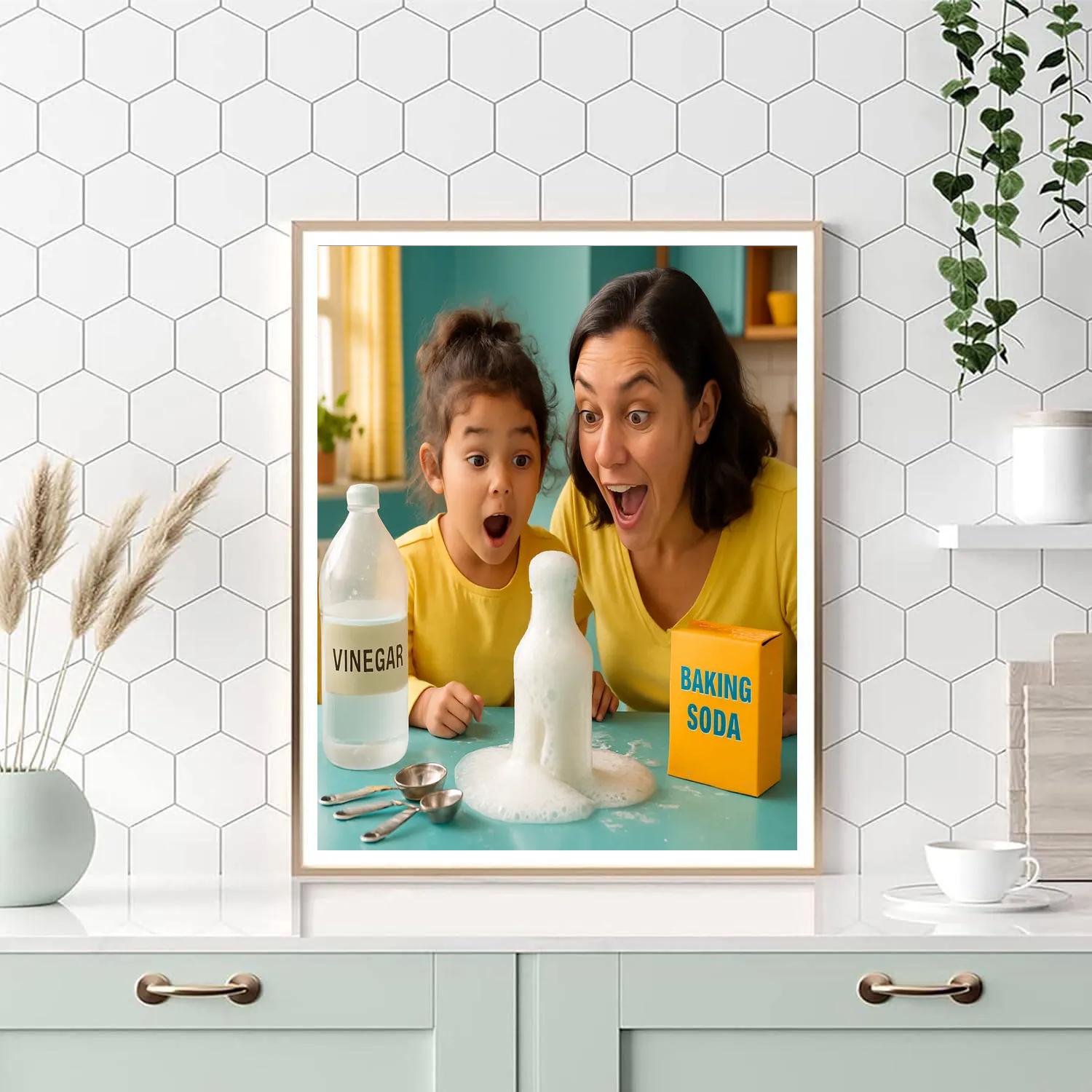 Kitchen Science Experiment Number painting