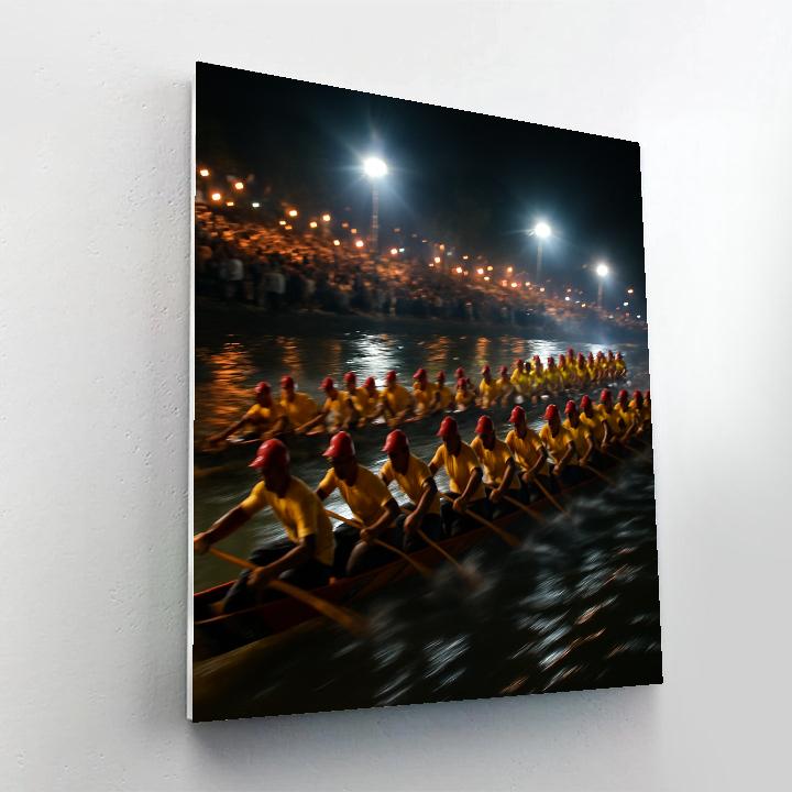 Water Festival Night Race Paint by numbers kits