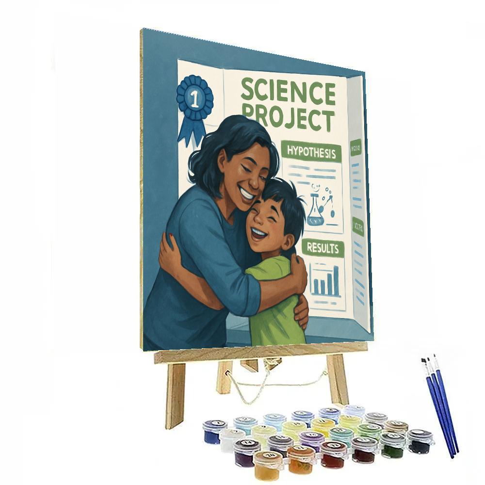 Science Fair Proud Moment paint by number