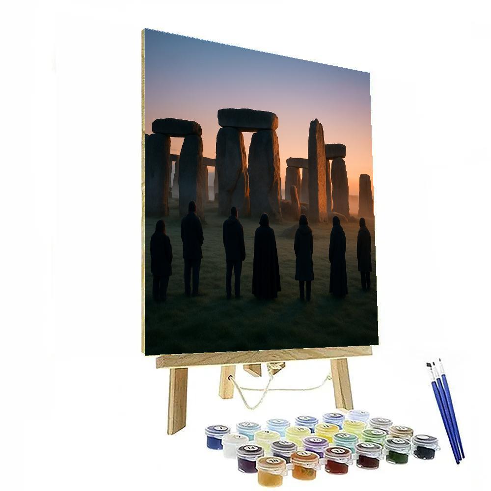 Stonehenge Solstice Dawn Paint by numbers art