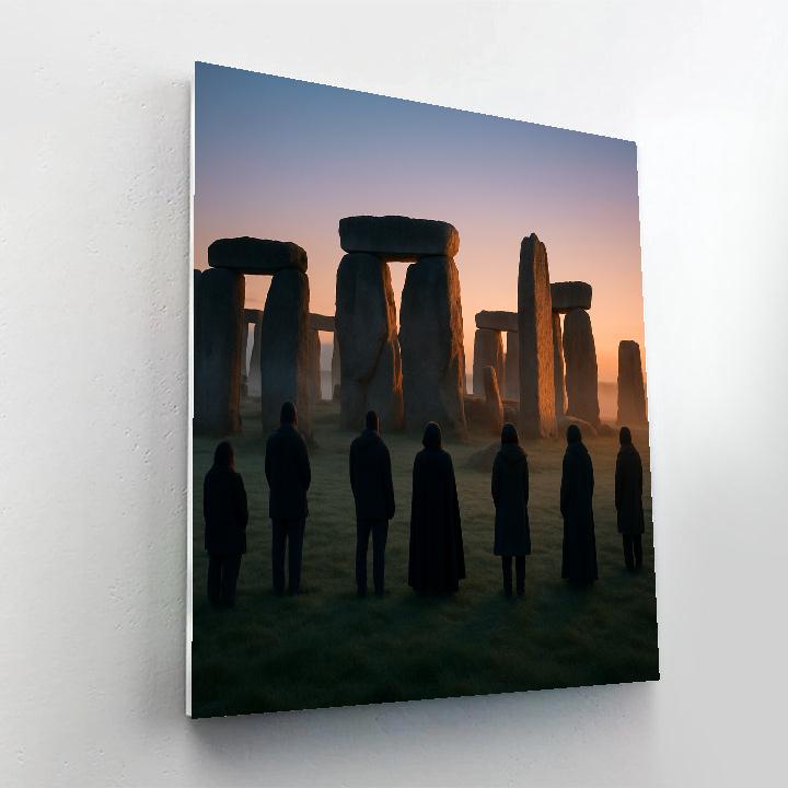 Stonehenge Solstice Dawn Paint by numbers art