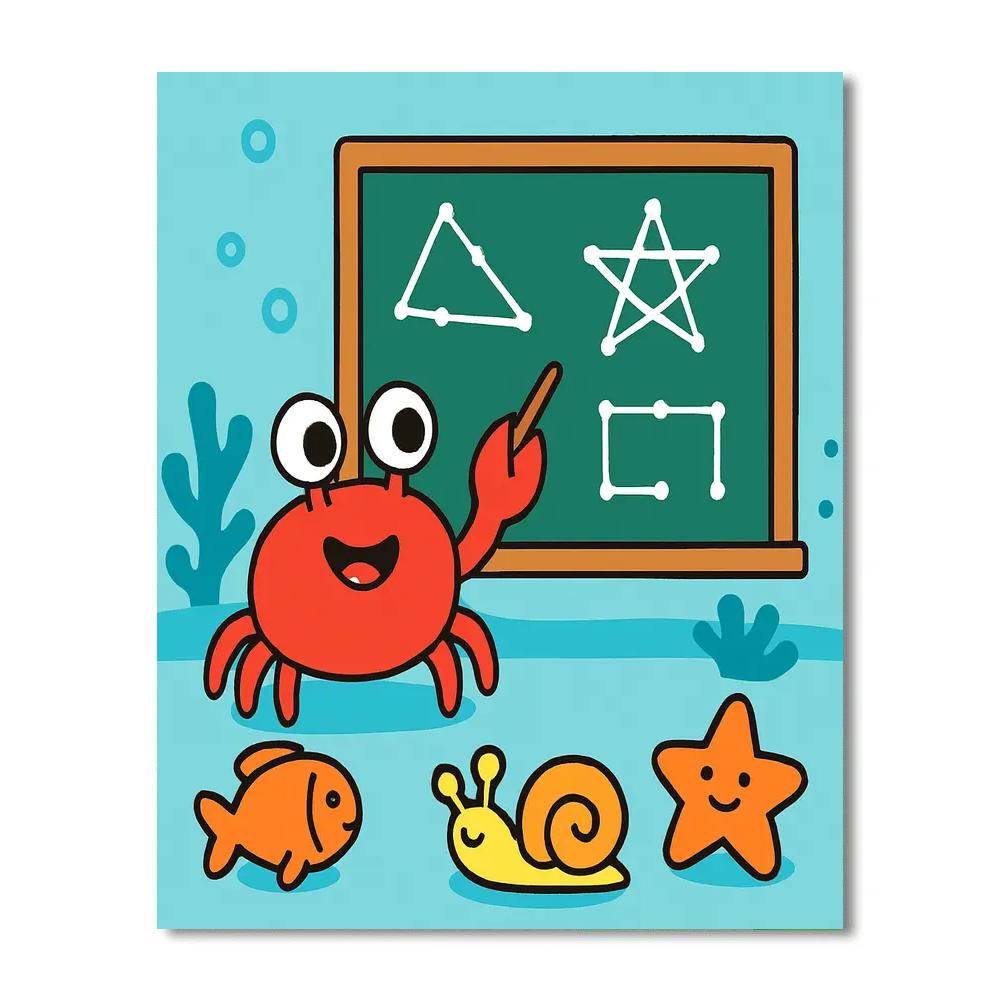 Constellation Crab Classroom Numbered painting kits