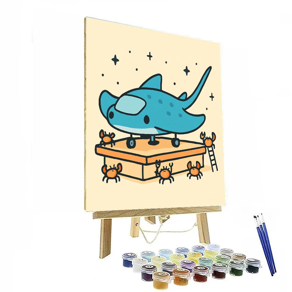 Starship Stingray Station Painting by numbers kit