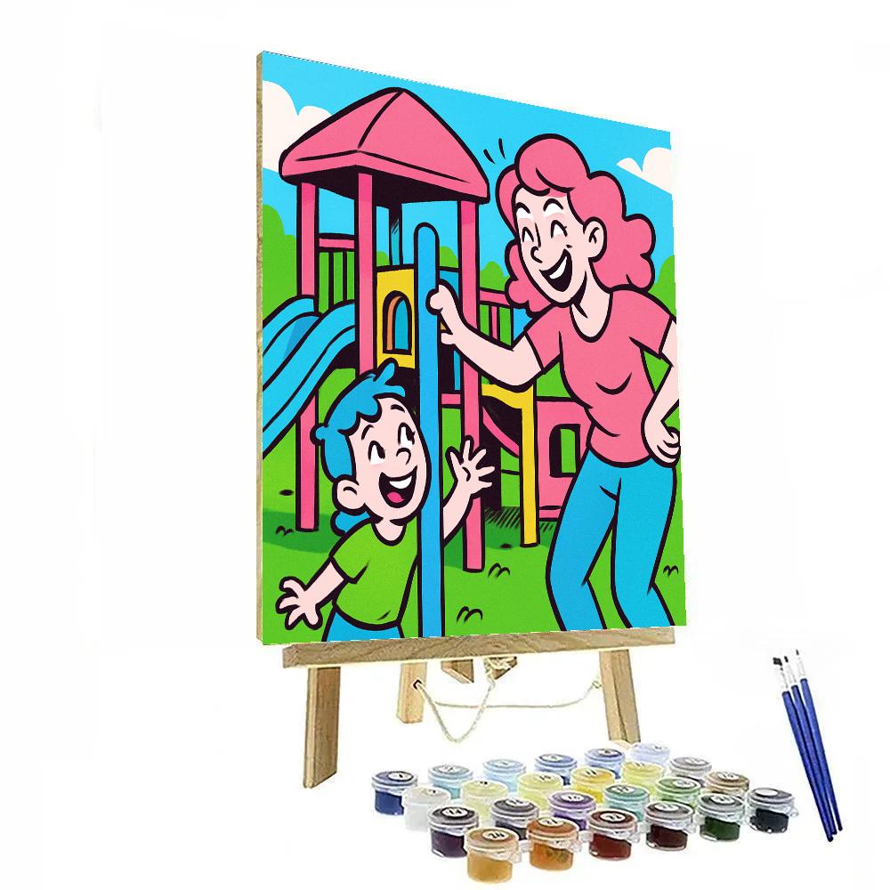 Playground Hide And Seek Triumph paint by number