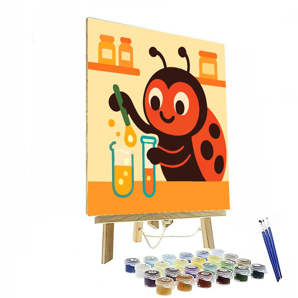 Luminous Ladybug Lab painting number kit