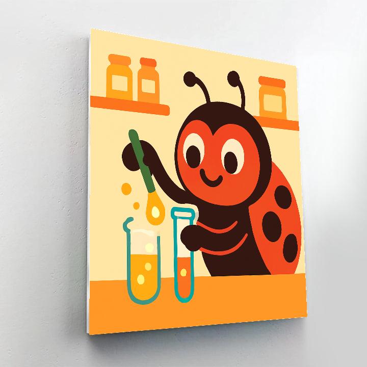 Luminous Ladybug Lab painting number kit