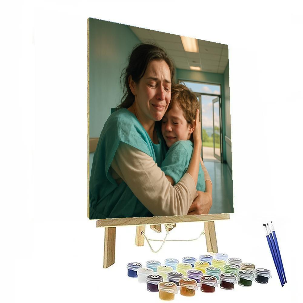 Late Night Hospital Victory Embrace DIY paint by numbers