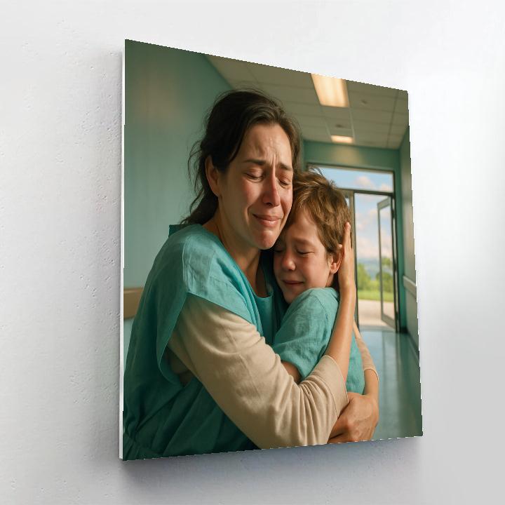 Late Night Hospital Victory Embrace DIY paint by numbers