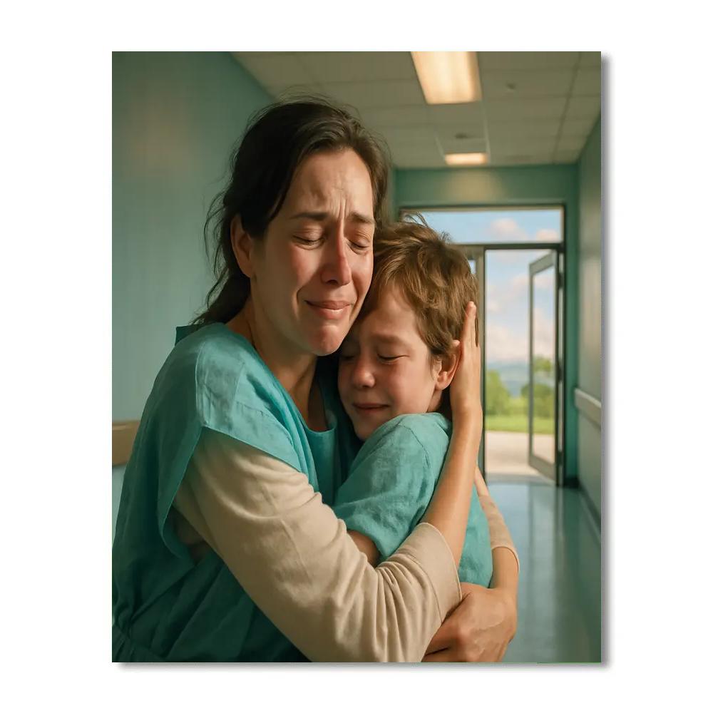 Late Night Hospital Victory Embrace DIY paint by numbers