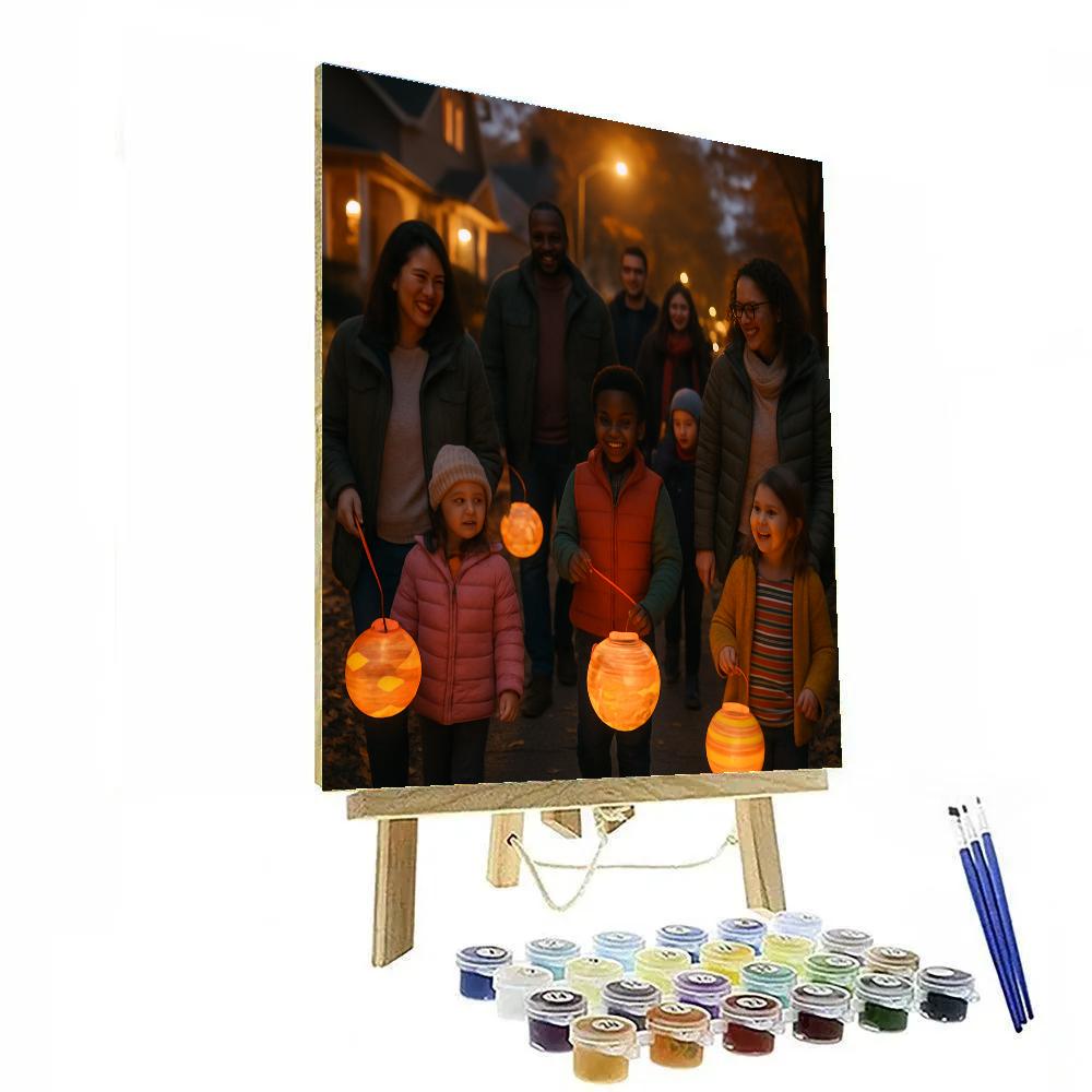 Community Lantern Walk Numbered painting kits