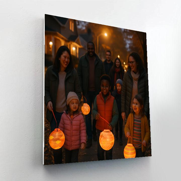 Community Lantern Walk Numbered painting kits