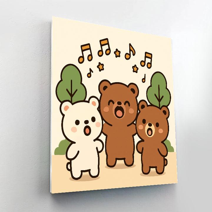 Comet Cub Choir DIY paint by numbers