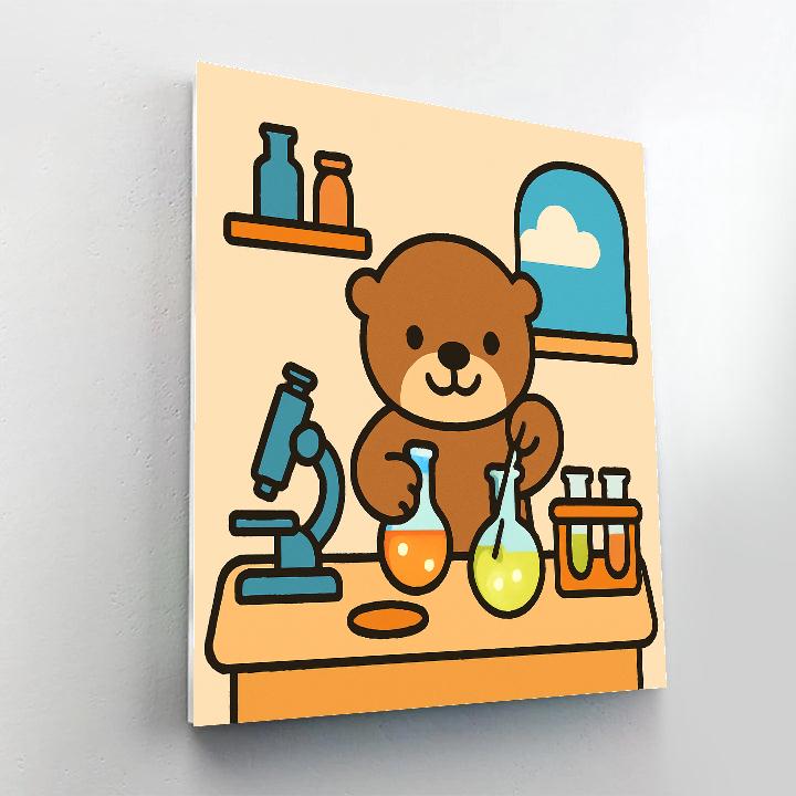 Orbiting Otter Science Lab Paint by numbers kits