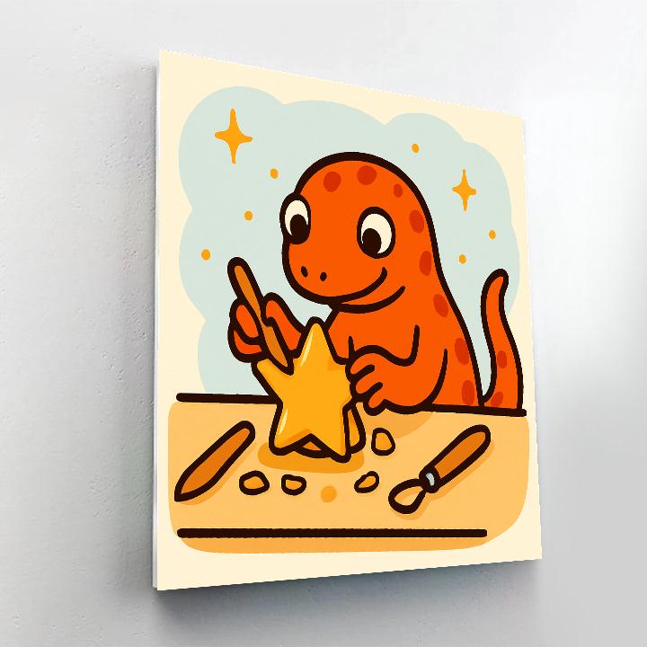 Starglow Salamander Studio painting number kit