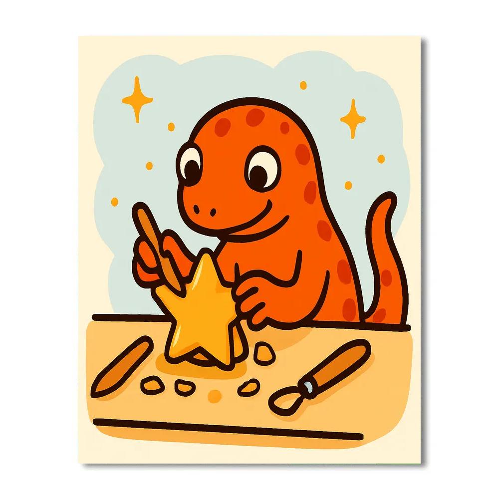 Starglow Salamander Studio painting number kit