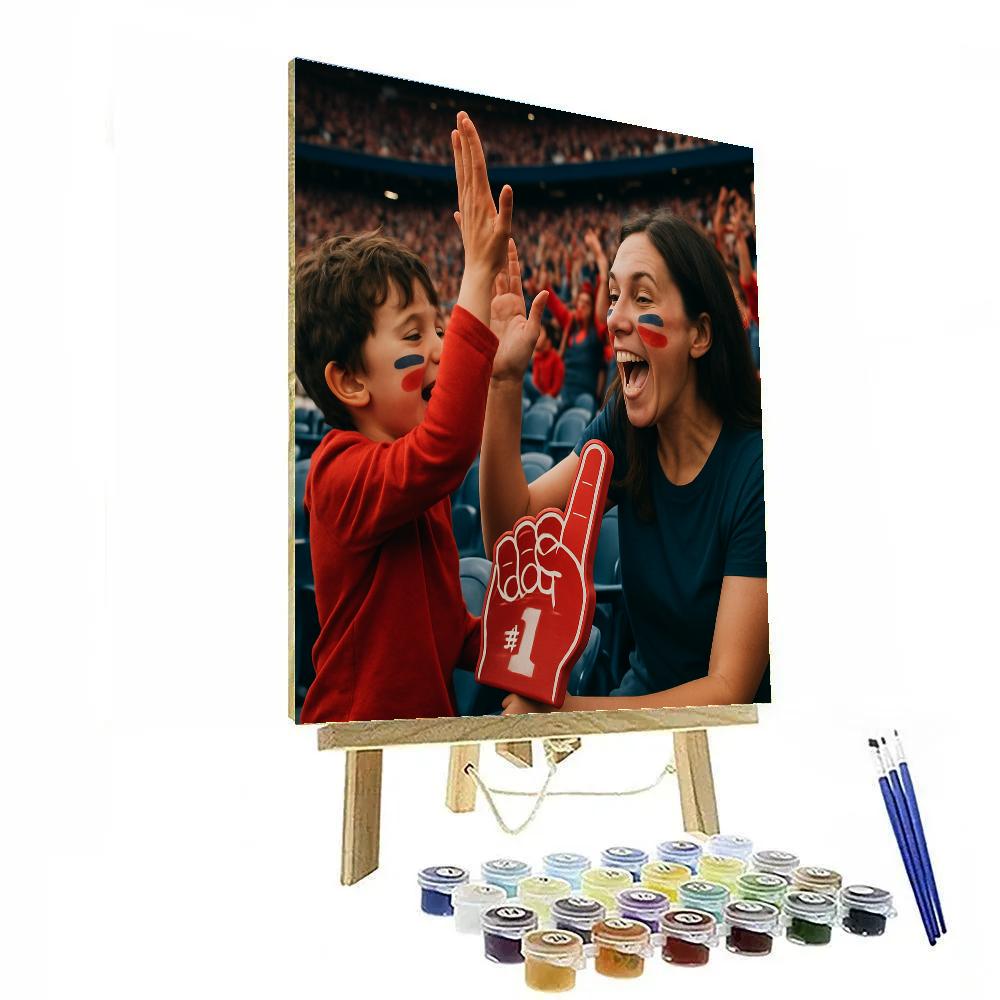 Stadium Half Time Cheer DIY paint by numbers