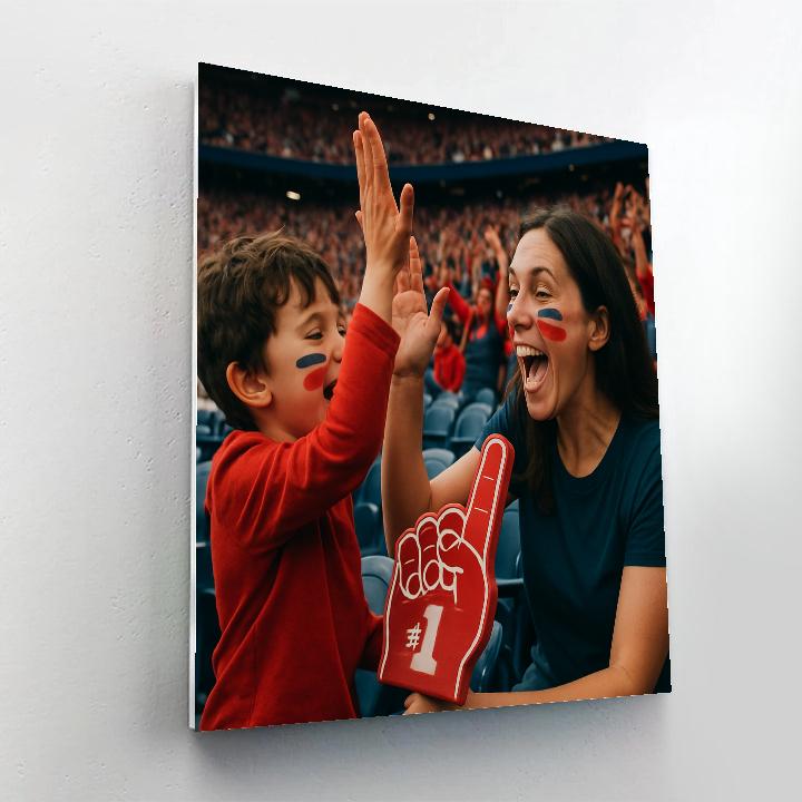 Stadium Half Time Cheer DIY paint by numbers