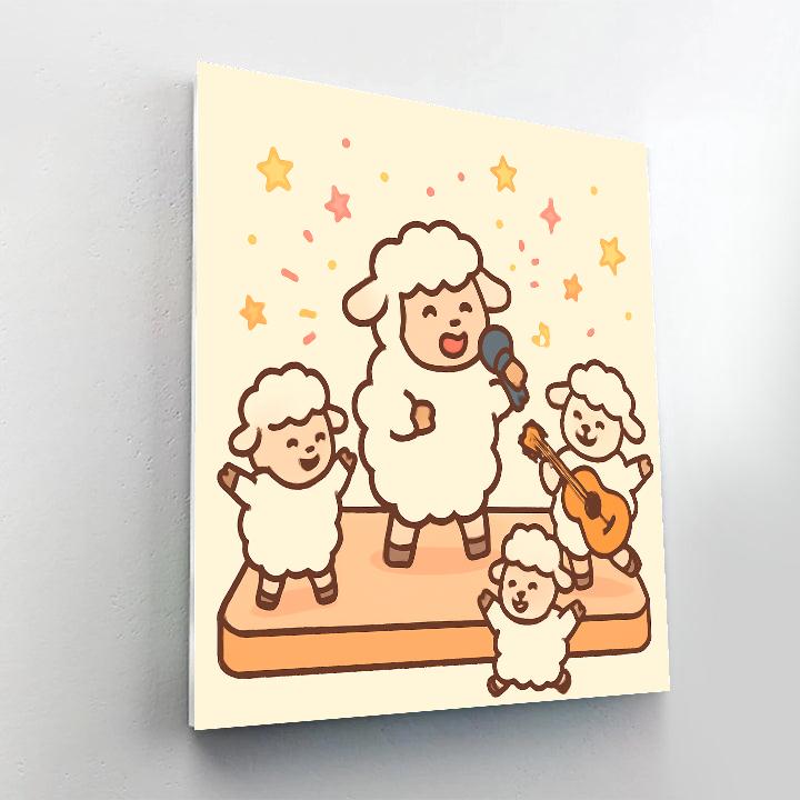 Stellar Sheep Show paint by color