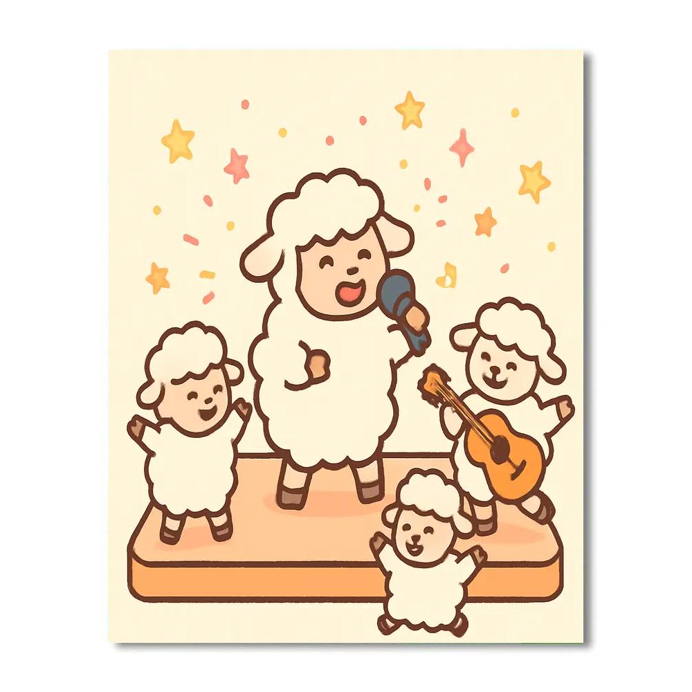 Stellar Sheep Show paint by color