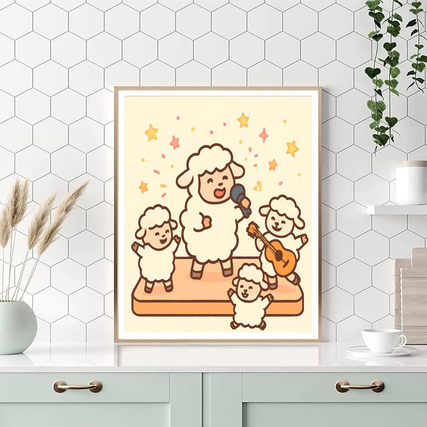 Stellar Sheep Show paint by color