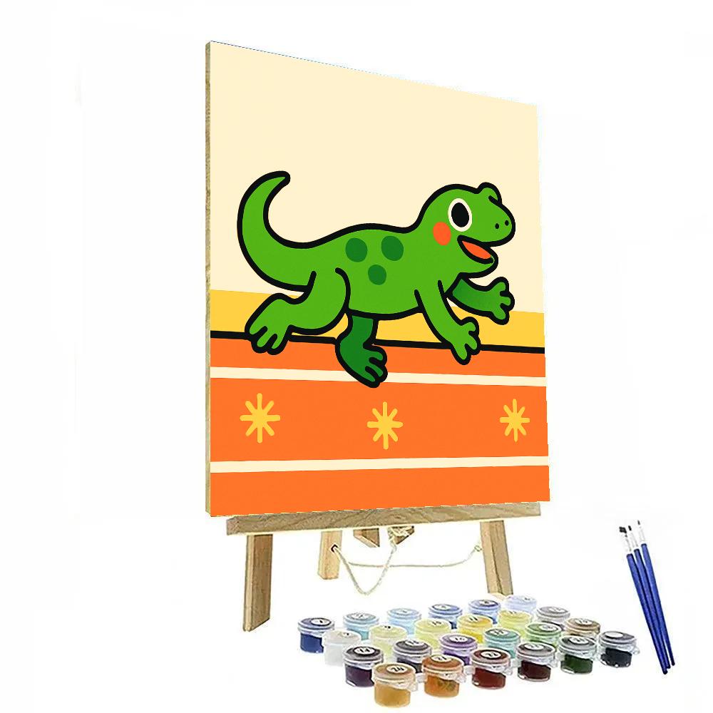 Solar Salamander Sprint Number painting