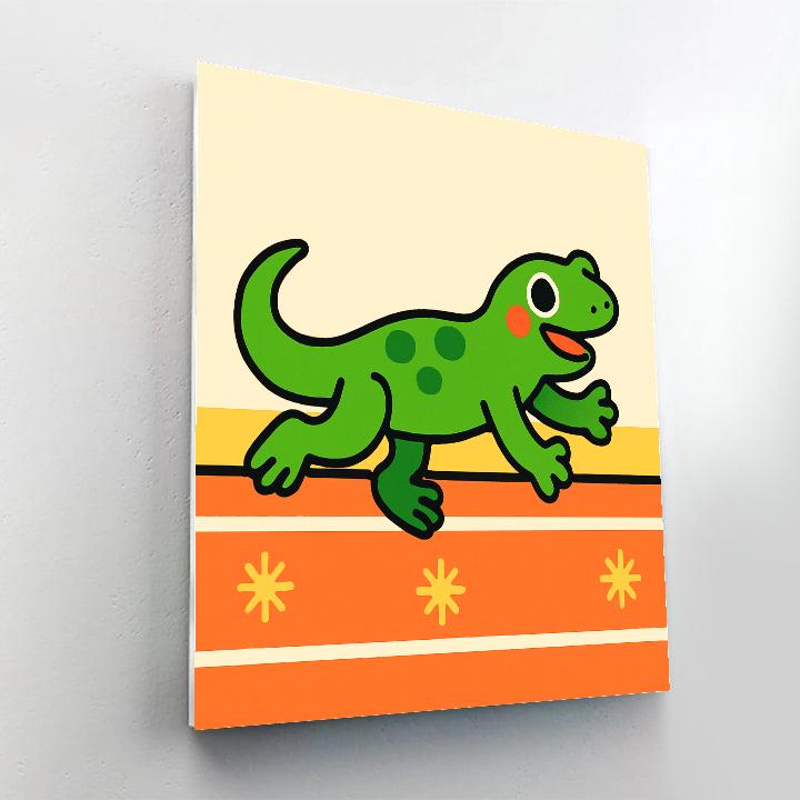 Solar Salamander Sprint Number painting