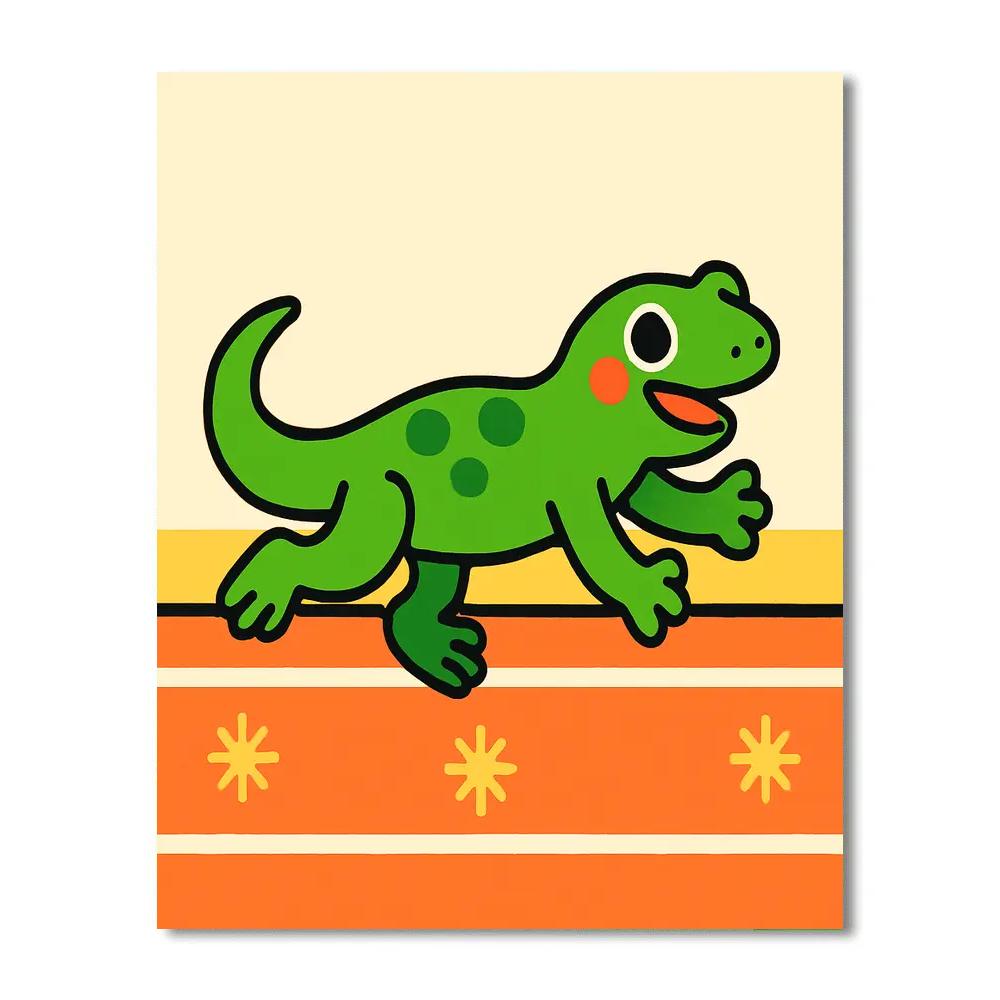 Solar Salamander Sprint Number painting