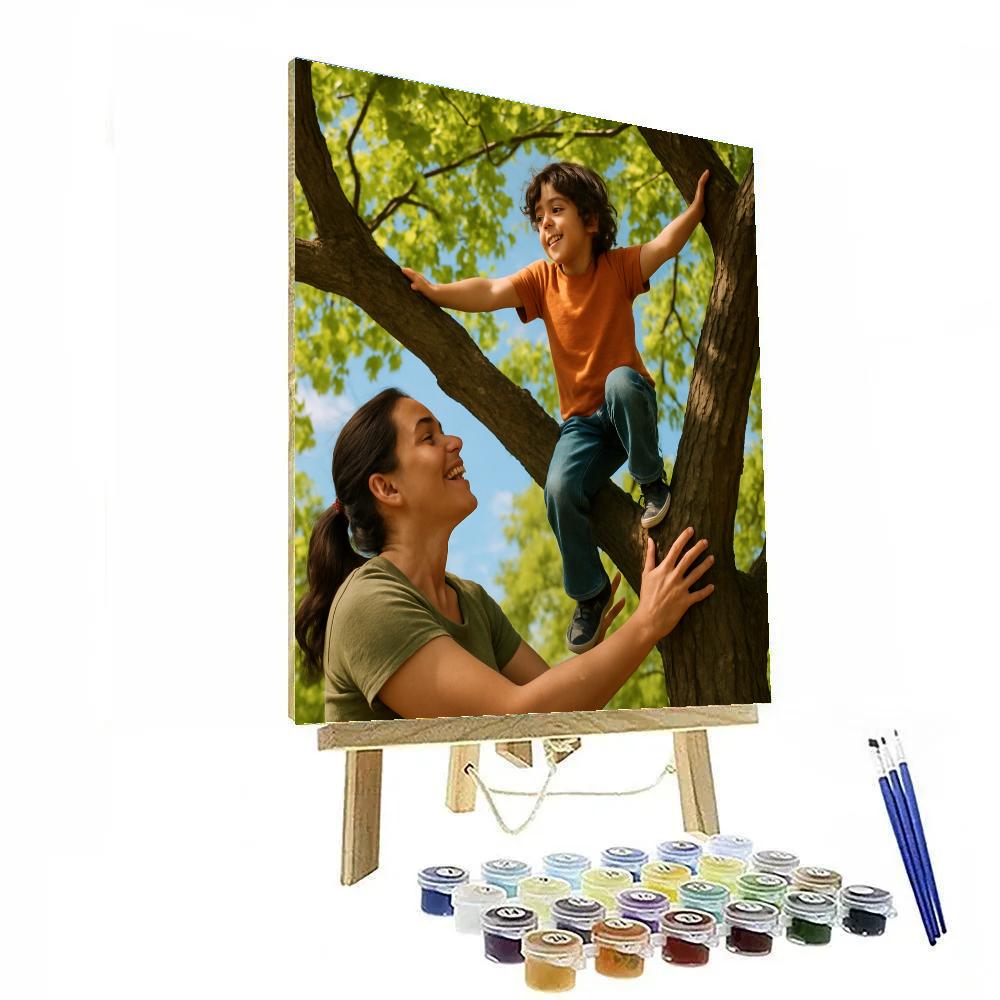 Tree Climb Encouragement Paint by numbers art