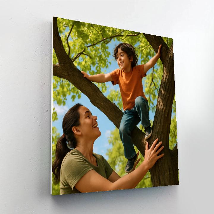 Tree Climb Encouragement Paint by numbers art