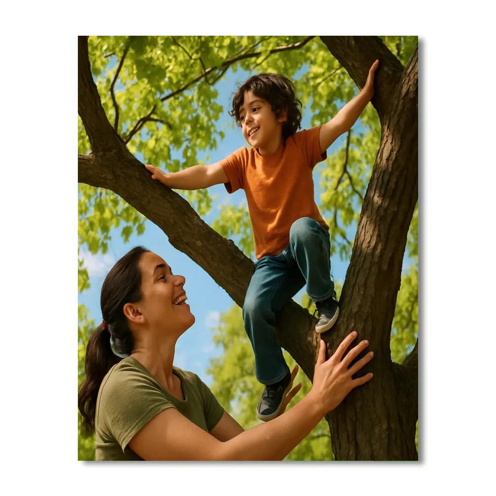 Tree Climb Encouragement Paint by numbers art