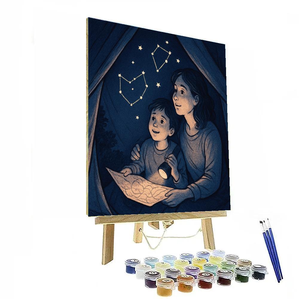 Backyard Star Gazing Tent paint by color