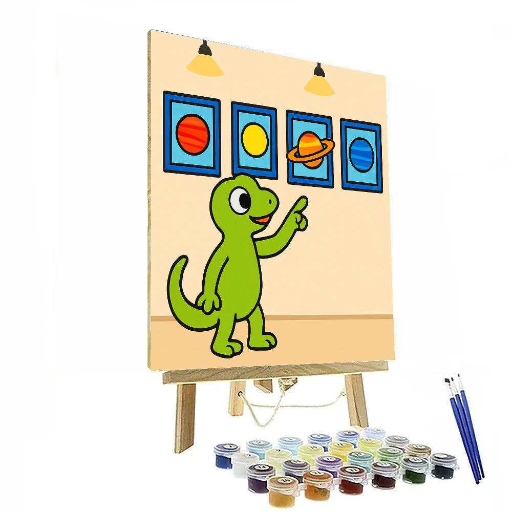 Galactic Gecko Gallery Paint by numbers art