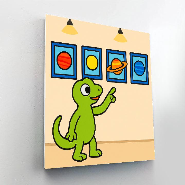 Galactic Gecko Gallery Paint by numbers art