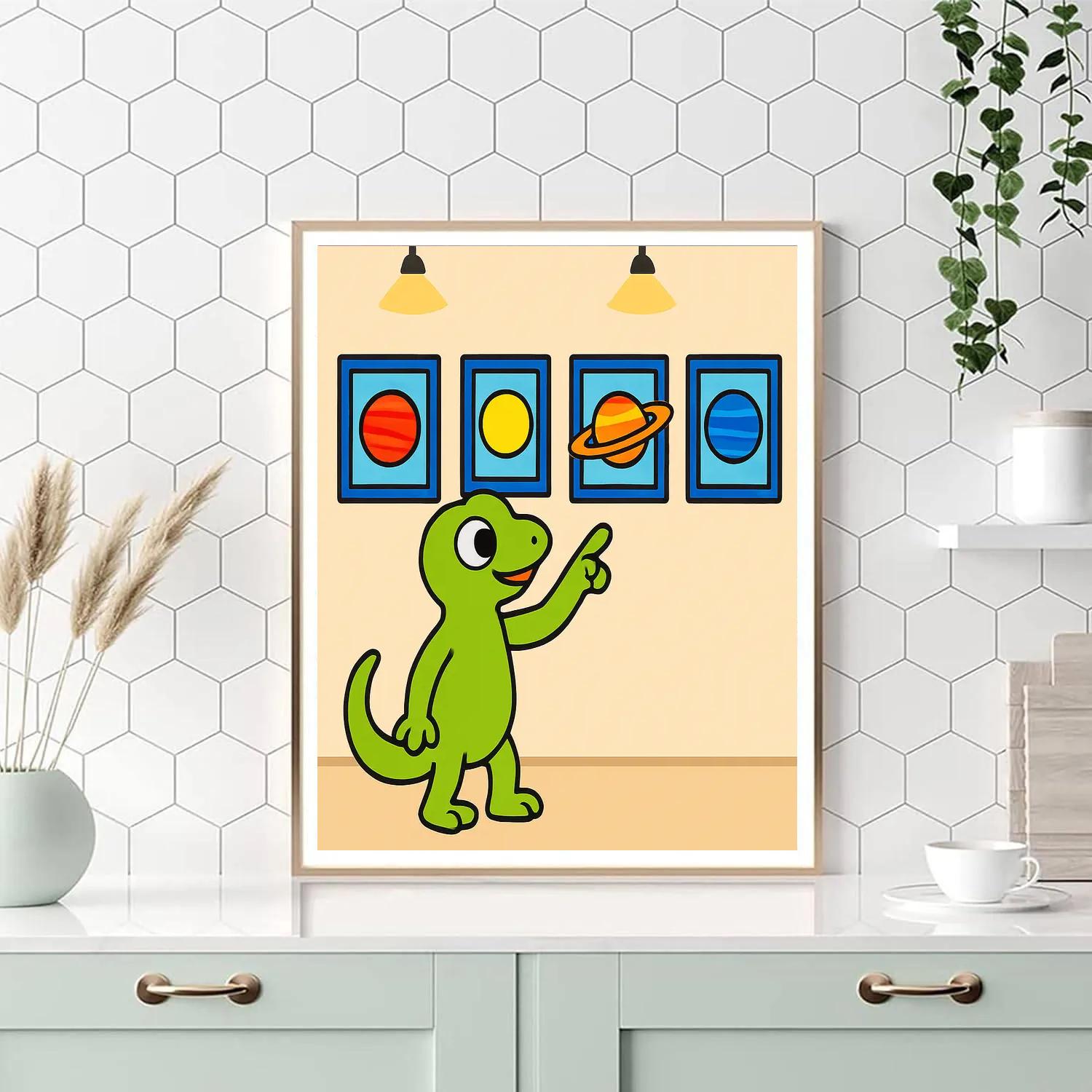 Galactic Gecko Gallery Paint by numbers art