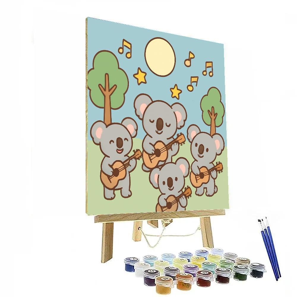 Comet Koala Concert paint by number