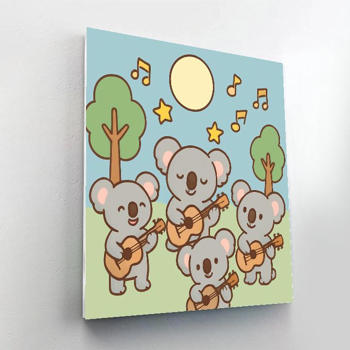 Comet Koala Concert paint by number