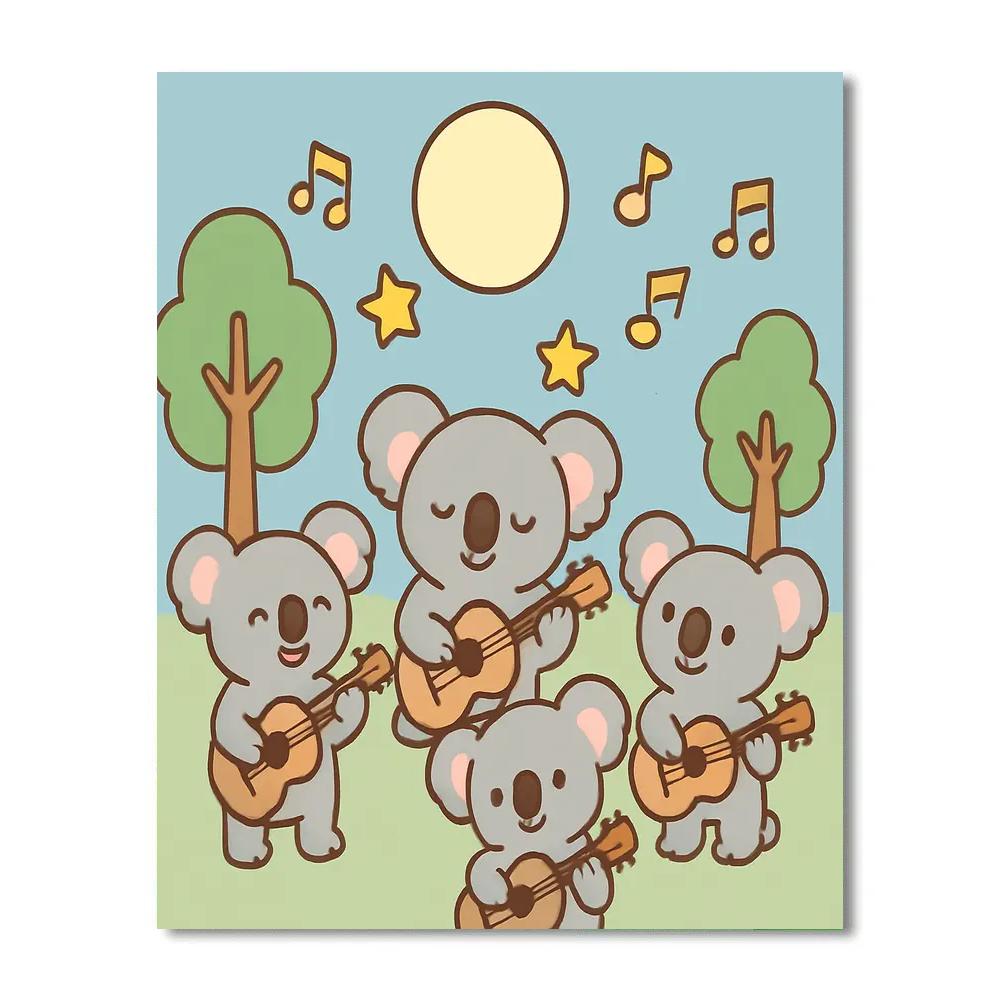 Comet Koala Concert paint by number
